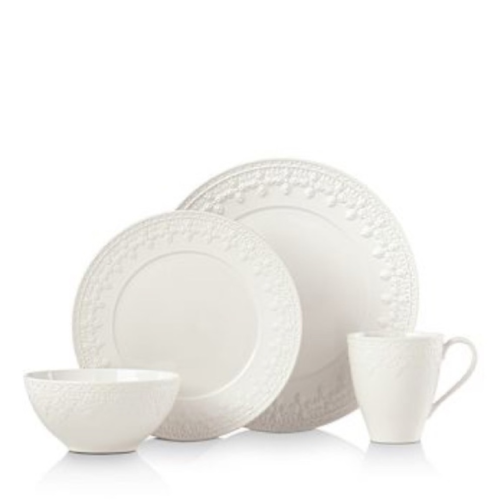 BRAND NEW 4-piece set Lenox Chelse Muse Matte White
